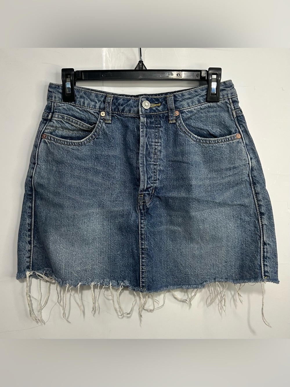 Free‎ People We The Free Raw Hem Denim Mini Skirt Size 28
